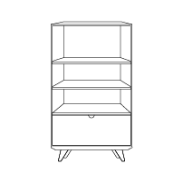 Bibliothèques Bibliothèque en bois massif